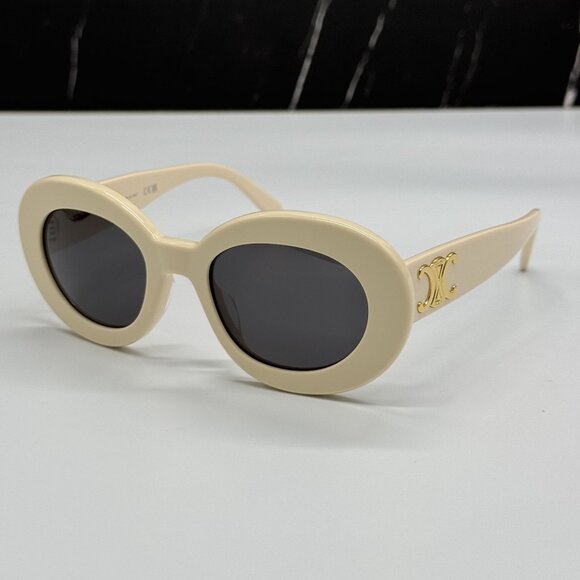 NEW CELINE CL40312U 25A ROUND IVORY WOMEN SUNGLASSES CELINE - Picture 3 of 10